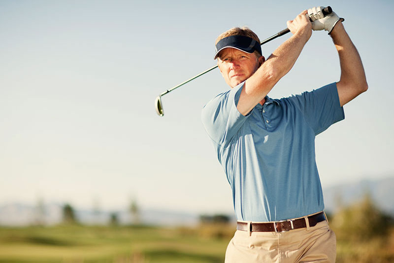 Golfer with Hip Pain